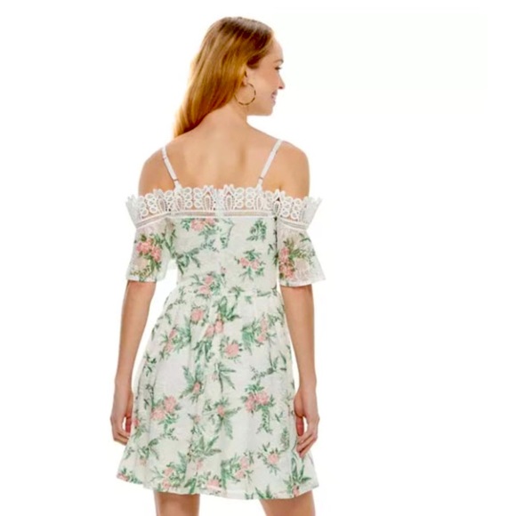 Disney Juniors Charming Dapper Days Floral Cold
Shoulder Lace Dress - Picture 2 of 7